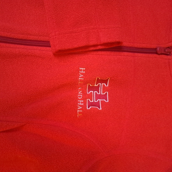 REI Hooded Fleece Jacket Women's Orange Hall and Hall‎ Logo - Picture 9 of 10
